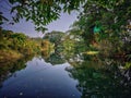 BankÃ¢â¬â¢s of river Periyar at bhoothathankettu, kerala.